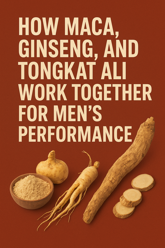 How Maca, Ginseng, and Tongkat Ali Work Together for Men’s Performance